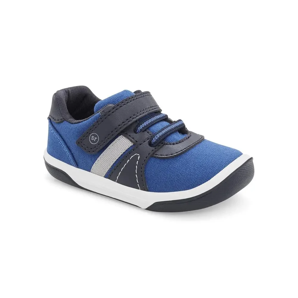 NWT Stride Rite Boy's SR Thompson Sneaker, Blue, 9.5 Toddler